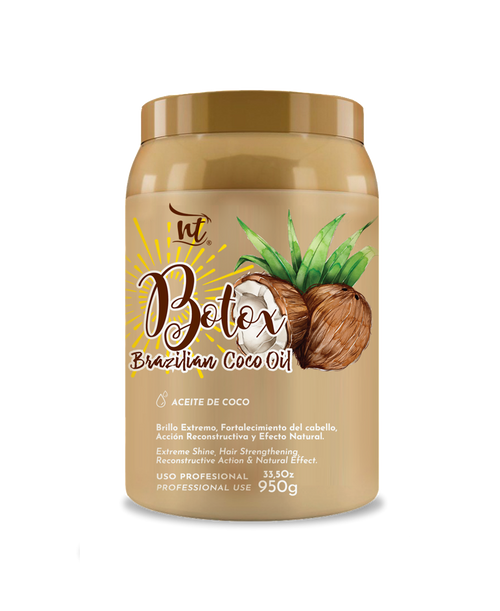 NT Brazilian Hair Botox de Coco bottle – professional anti-frizz and deep hydration hair treatment