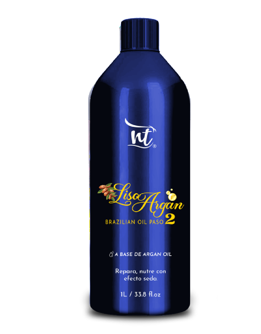 NT Keratina Liso Argan Oil bottle – professional smoothing treatment for intense shine and frizz control